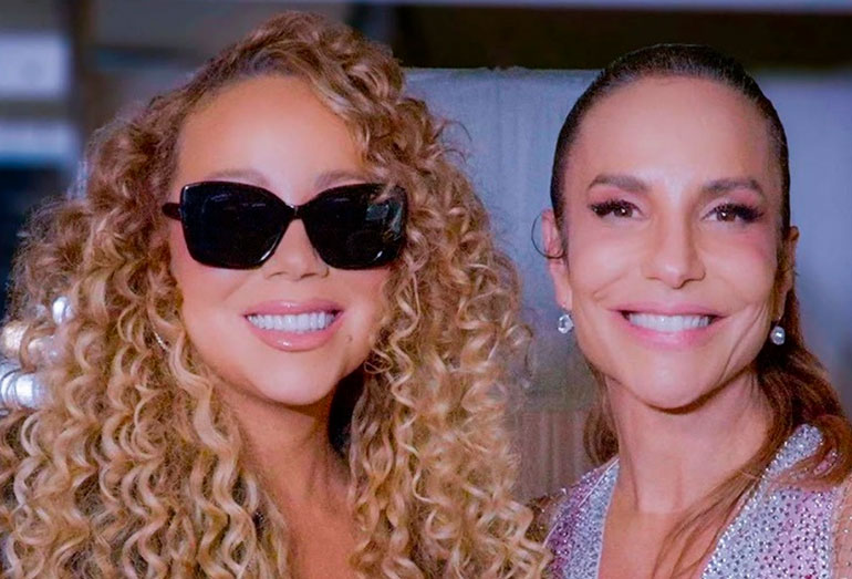 Que reencontro! Ivete Sangalo e Mariah Carey se reencontram e Veveta brinca: 