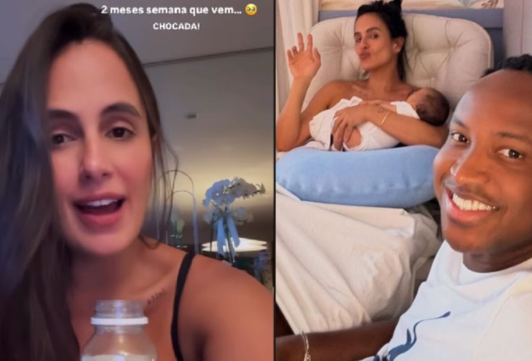 Carol Peixinho se derrete ao celebrar crescimento do filho Bento