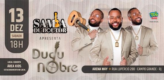 Samba Du Dr com Dudu Nobre – Arena Way