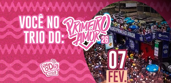 Trio FM O Dia no Bloco Primeiro Amor – Praia de São Conrado