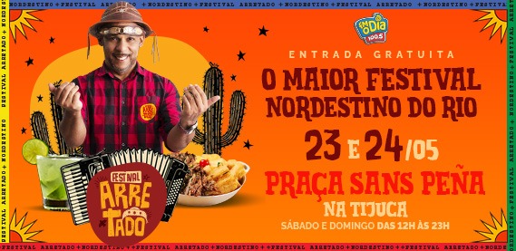 Festival Arretado – Praça Saens Pena na Tijuca