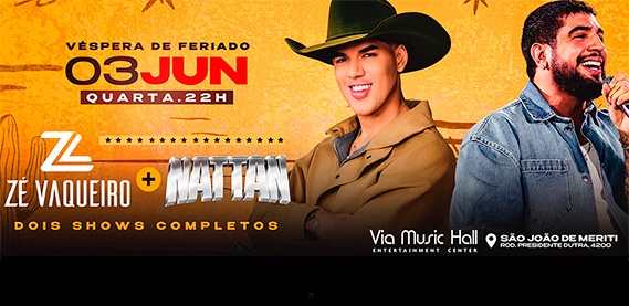 Zé Vaqueiro + Nattan – Via Music Hall