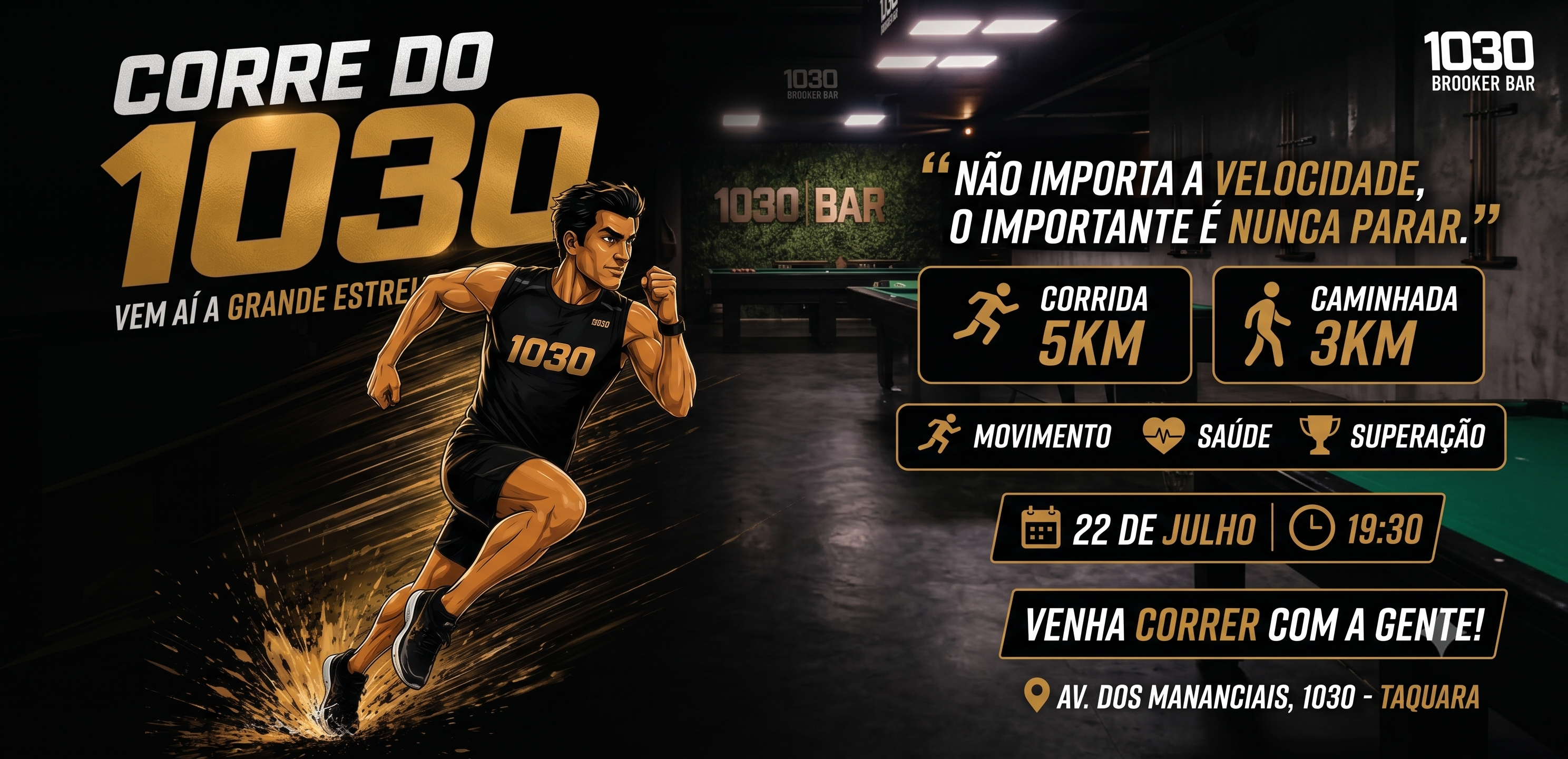 Corre do 1030 – Avenida dos Manancias, na Taquara