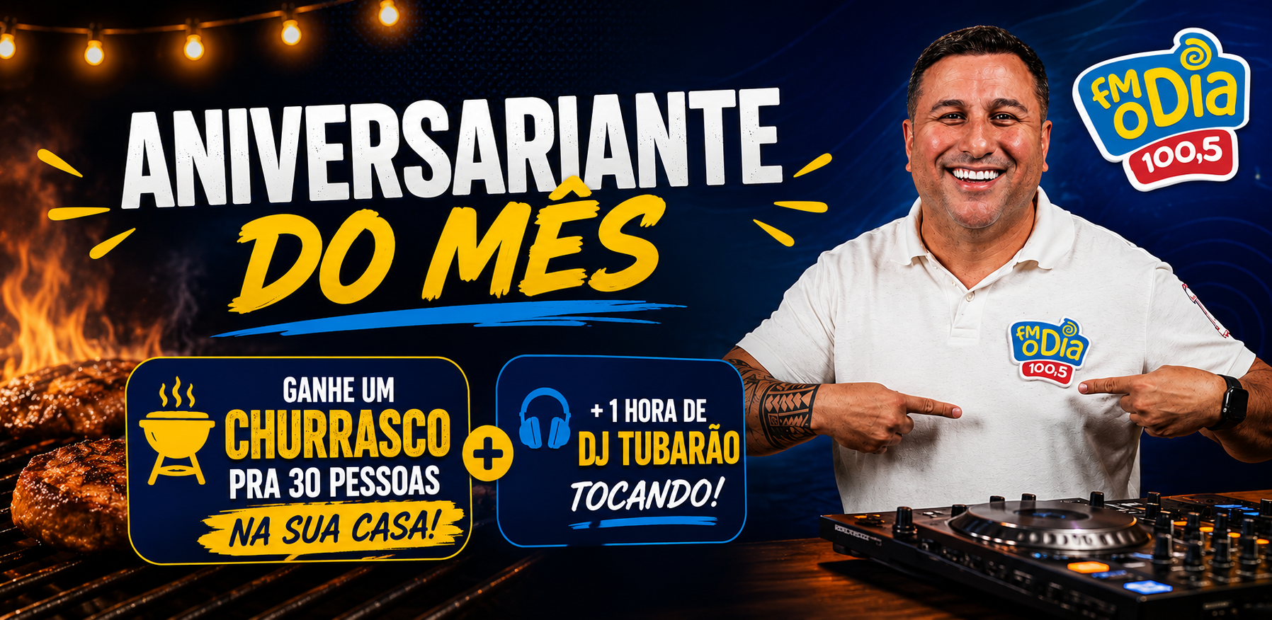 Aniversariante do Mês – Churrasco do Tuba