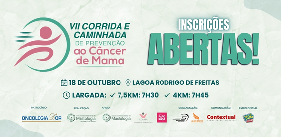 7ª Corrida e Caminhada contra o Câncer de Mama – Lagoa Rodrigo de Freitas