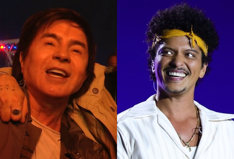 Com Xororó na plateia, banda de Bruno Mars repete “Evidências” em show no The Town FM O Dia Com Xororó na plateia, banda de Bruno Mars repete “Evidências” em show no The Town FM O Dia